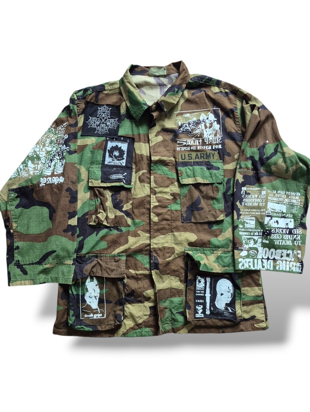 Printed/Patched Camo Field Jacket